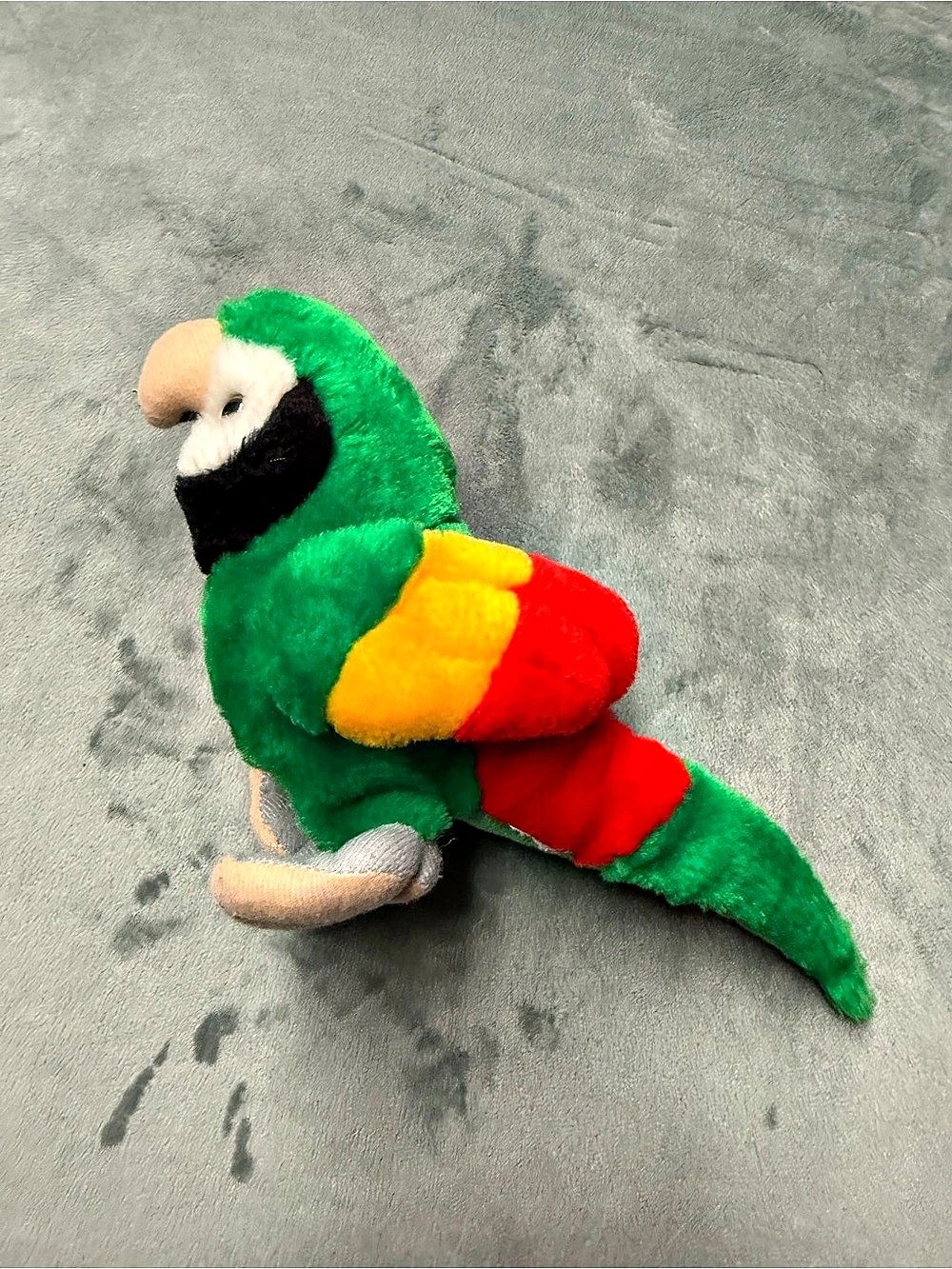 Parrot Green & Red Plush Toy
